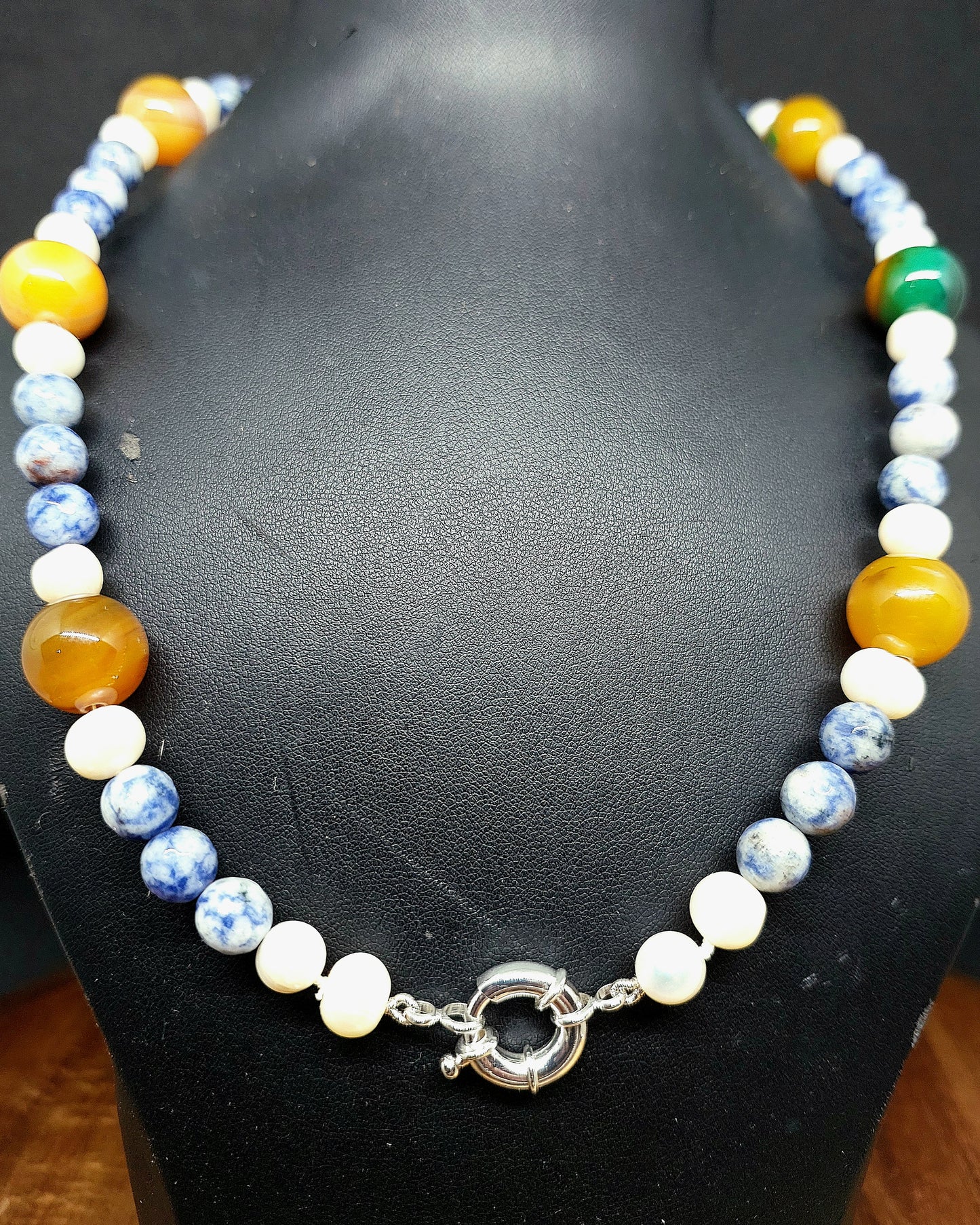 Pearl and Gemstone Necklace.