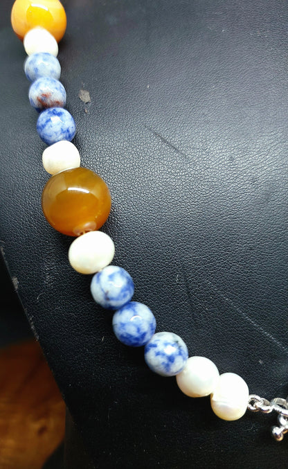 Pearl and Gemstone Necklace.