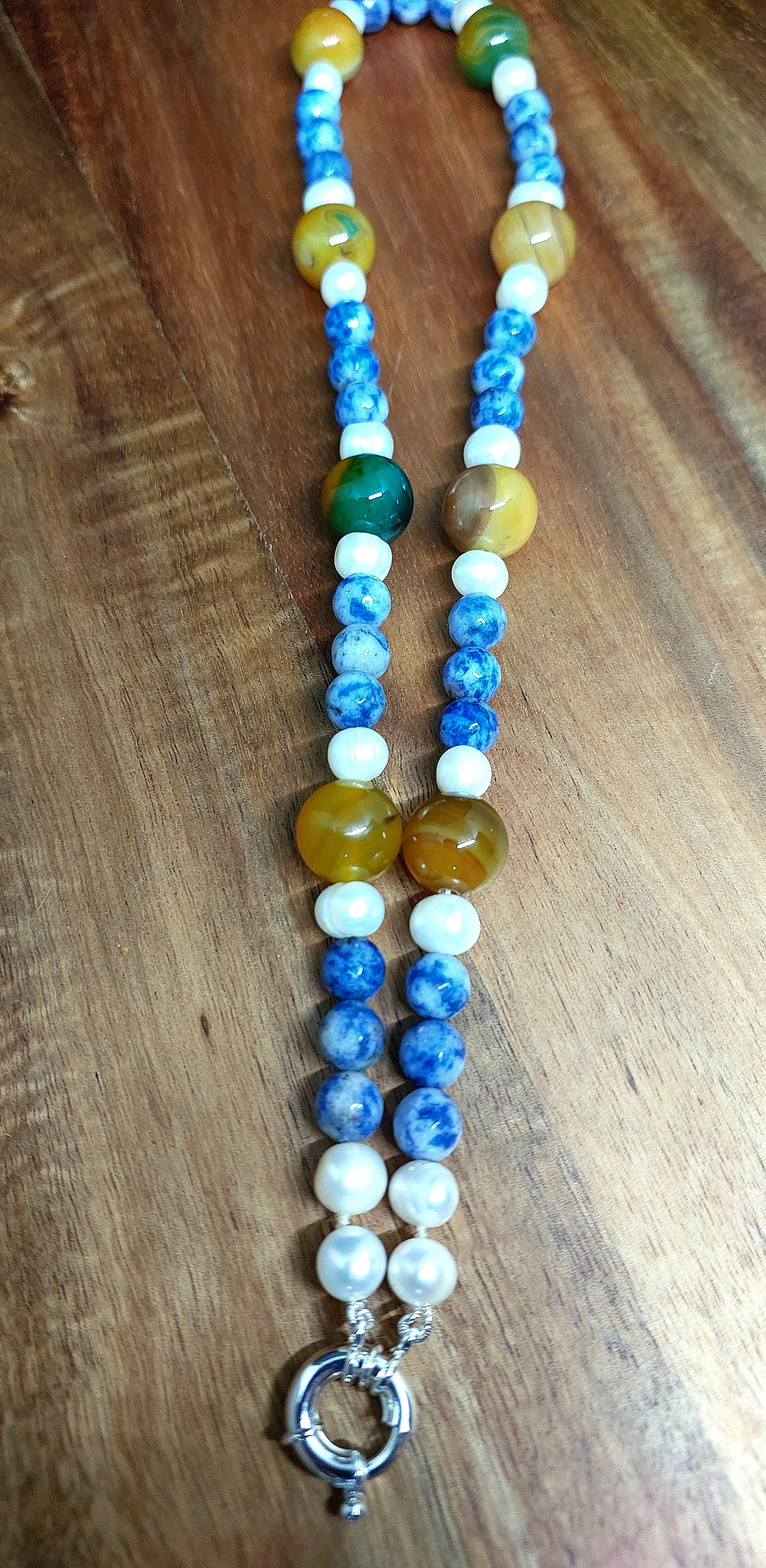 Pearl and Gemstone Necklace.